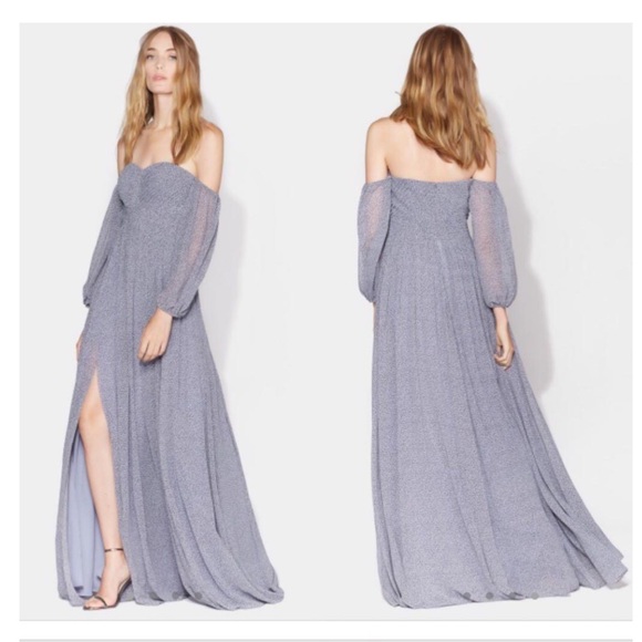 Halston Heritage NWT Dress with Bodice  Blue - Picture 1 of 12